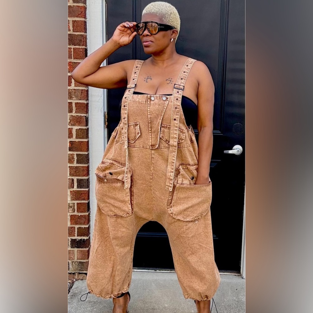 Women's Blue Denim Overalls